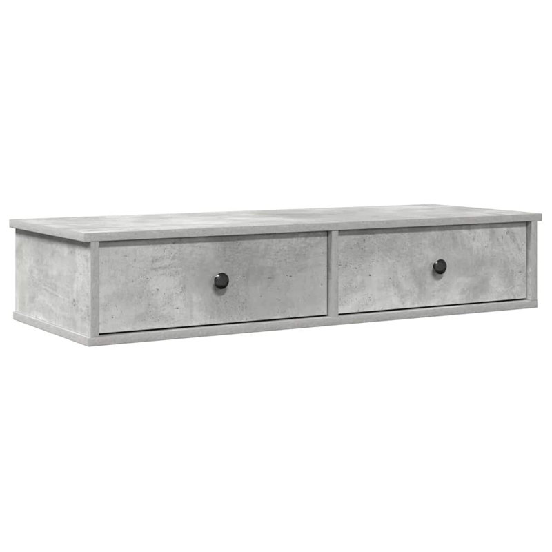 112-9 Wall Mounted Shelf, Concrete grey