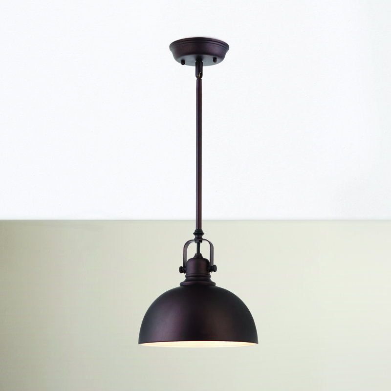 Almeeta 1 - Light Single Pendant, Brushed Nickel, 59.75" H x 9" W x 9" D