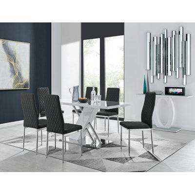 Eubanks Dining Set with 6 Chairs