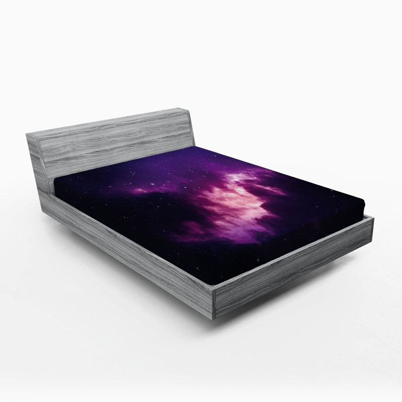 Microfiber Abstract Fitted Sheet, Queen Fitted Sheet