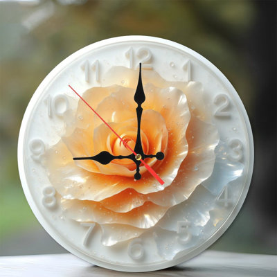 Horloge murale rose