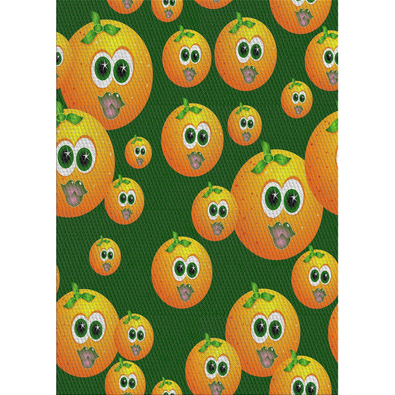 Crête Non disponible jaune/vert Tapis décoratif Cutler, Rectangle 7 pi x 9 pi