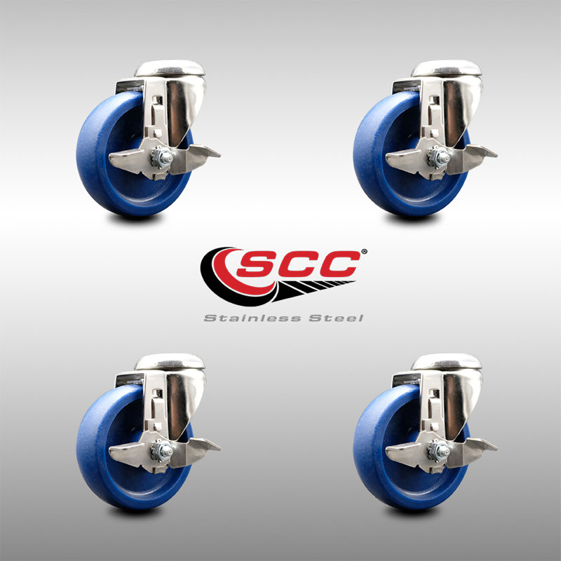 Polyurethane Swivel Caster with Brake
