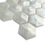 Aurora Glossy 3" x 3" Glass Hexagonal Mosaic Tile-1834716234