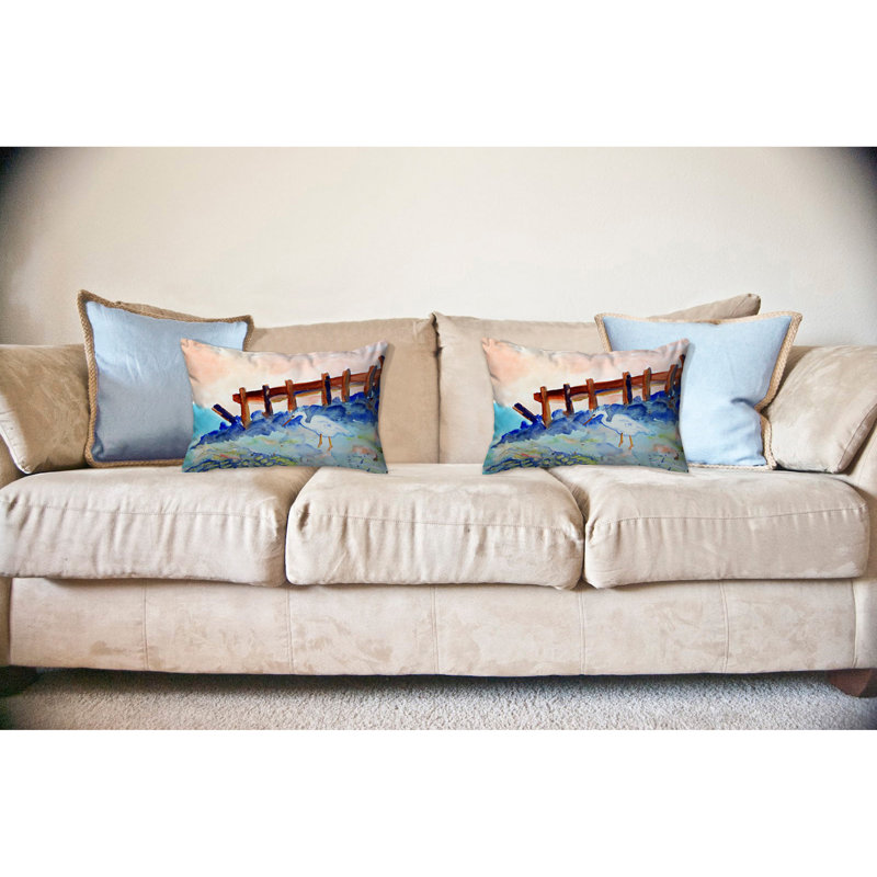 Outdoor Reversible Throw Pillow, 16" x 20"
