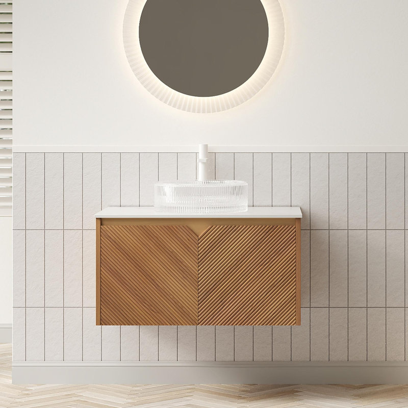 Wall-Mounted Bathroom Vanity, 30"
