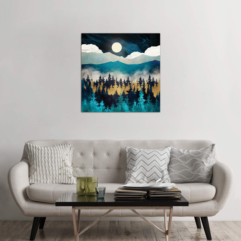 Evening Mist - Wrapped Canvas Painting, 45.72 cm H x 45.72 cm W x 3.175 cm D