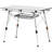 Folding Camping Table, Portable Roll Up Side Tables, Lightweight Aluminum Beach Table with Adjustable Height, Top Mesh Layer and Carry Bag, For Outdoor BBQ Tailgating Picnic, Travel, Silver