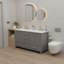 Élégant meuble-lavabo en bois massif avec rangement à fermeture en douceur-1184076728