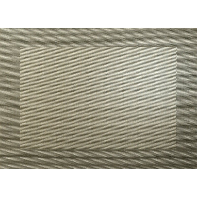 Vinyl Rectangle Placemat Set of 4, Bronze Metallic