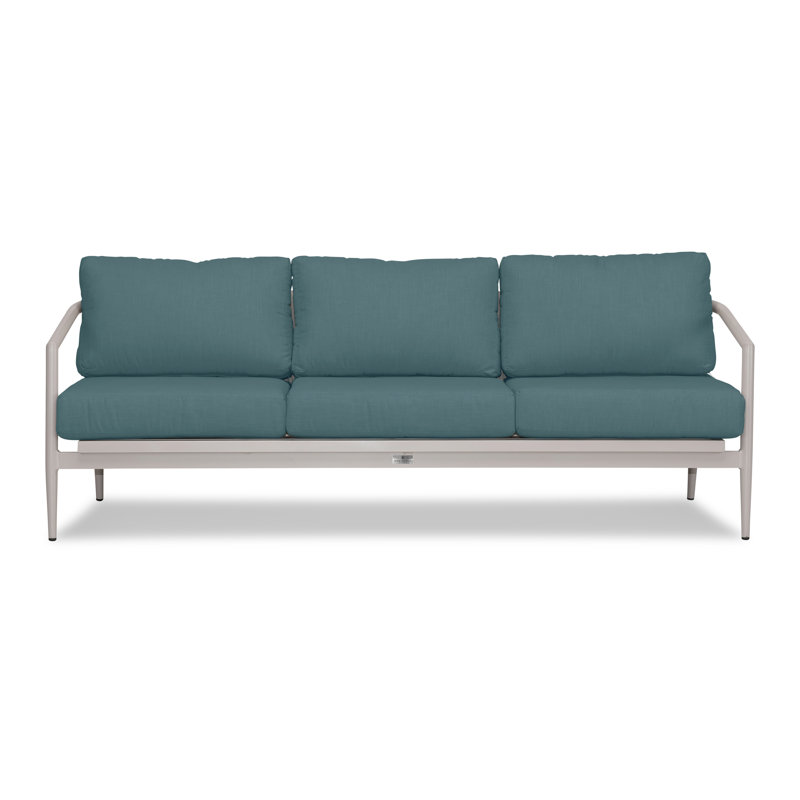 Outdoor 3 - Seat Patio Sofa, Canvas Natural Sunbrella® Canvas, Urban Stone