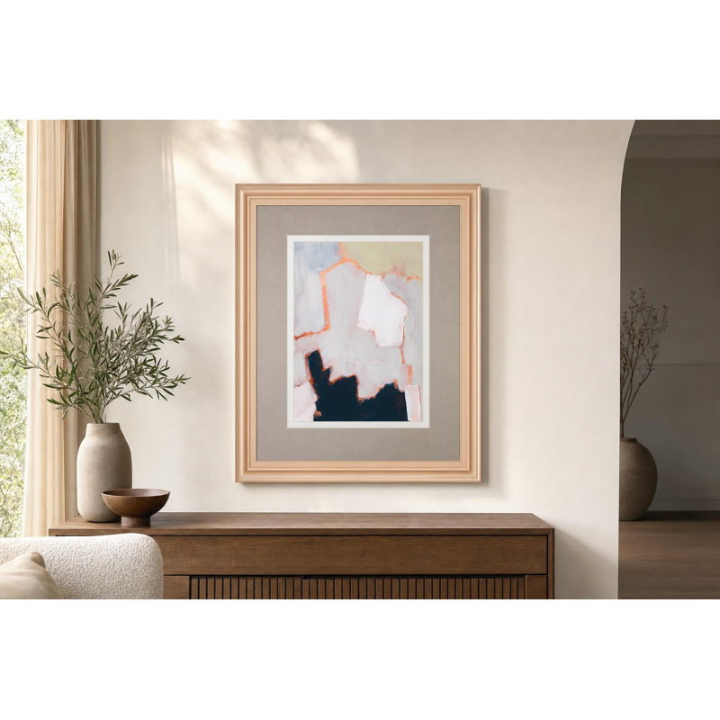 Raze I Wall Art - 34" x 40" - Tan Frame