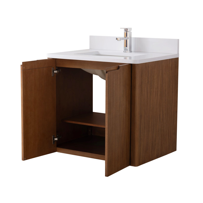 Meuble-lavabo mural flottant 30 po
