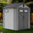 6X6 FT Outdoor Resin Storage Shed with Lockable Door, Windows & Vents