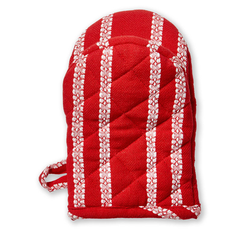Christmas Enchanting Half Mitt Red Cotton Everyday