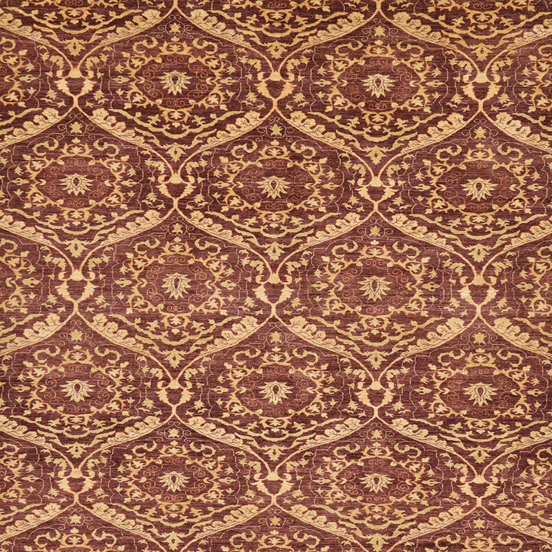 Tapis décoratif multicolore à motif abstrait, Carré 6 pi