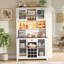Armoire décorative avec DEL, armoire de rangement pour garde-manger avec portes et tablettes-259534751