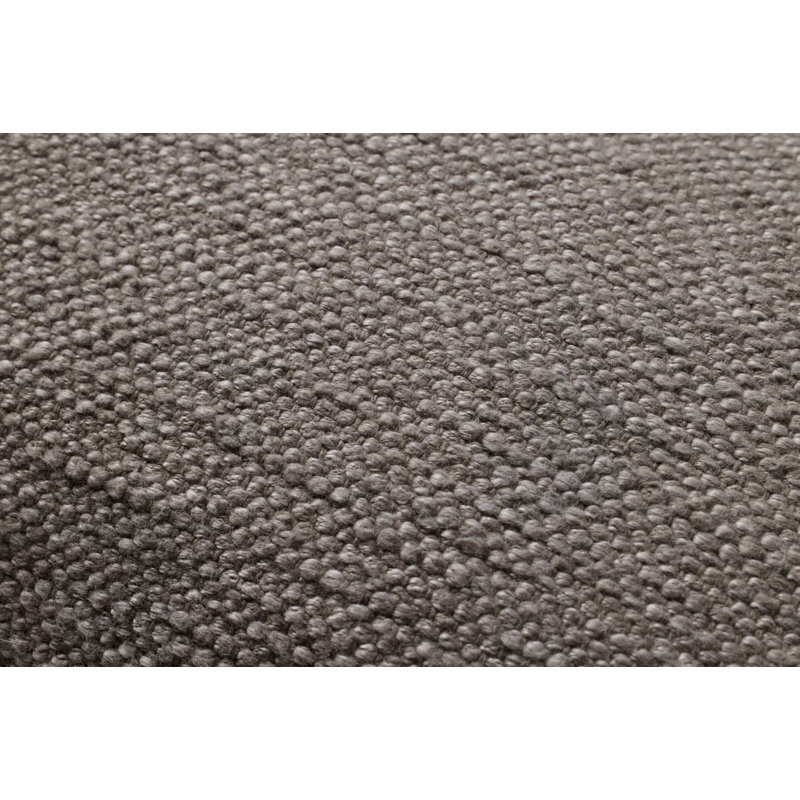 Gray Fringe Trimmed Cotton Blend 22'' Throw Pillow