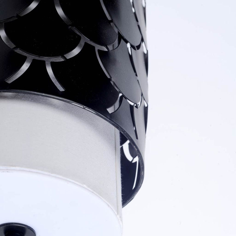 Appliquee à bras 1 lumières Kulik, Noir