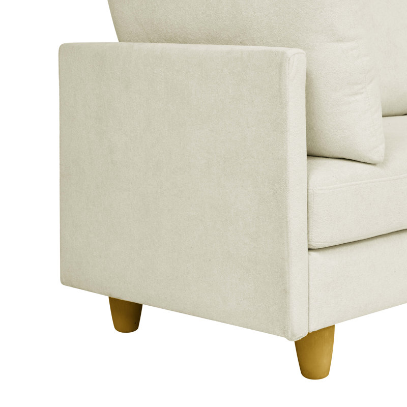 Boatwright Modular Sectional, Beige Polyester Blend