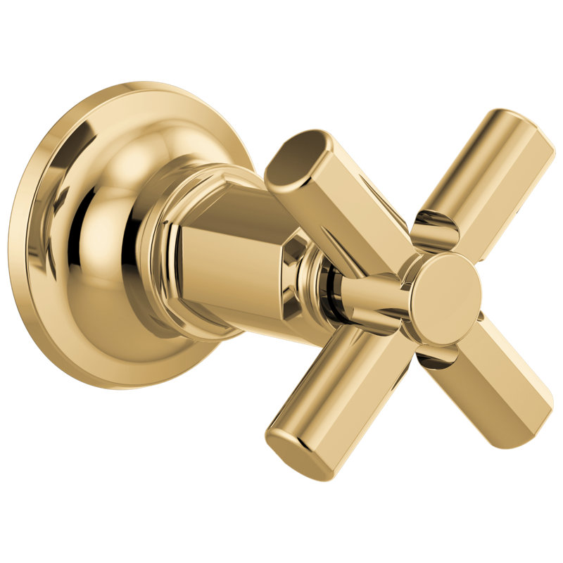 Invari® Sensori® Volume Control Trim with Cross Handle, Polished Gold