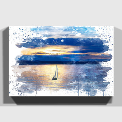 Sailing Boat Lake - Wall Art