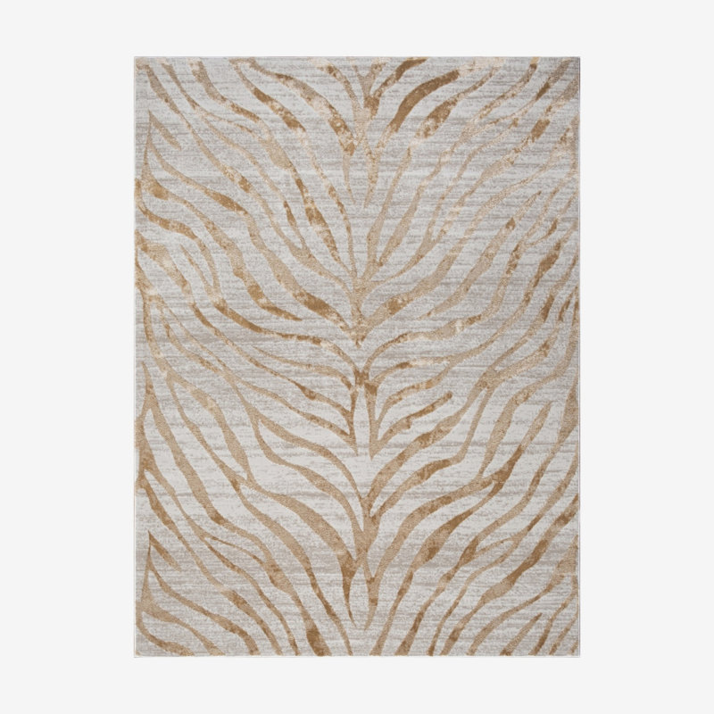 Elegance GC_CNC6007 Gold 5 ft. 3 in. x 7 ft. 3 in. Area Rug