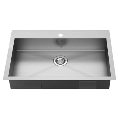 Edgewater 33'' L Drop-In Single Bowl Stainless Steel Kitchen Sink