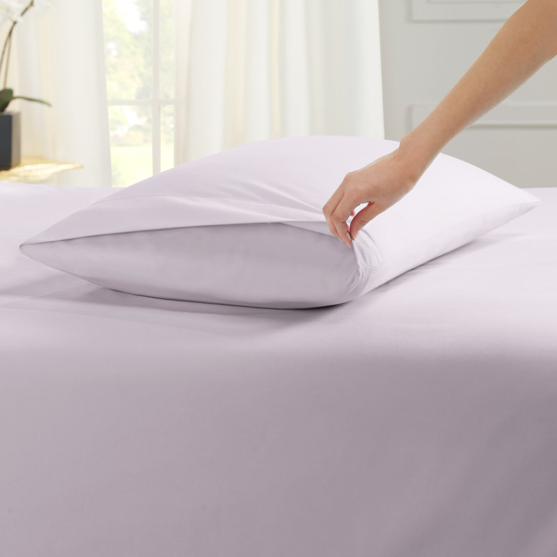 Light Gray Lavender King Deep Pocket Microfiber Sheet Set