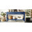 59.1'' Farmhouse Entryway Table With 3 Drawers,Painted Console Table With Bottom Shelf & Iron Handles-128994027