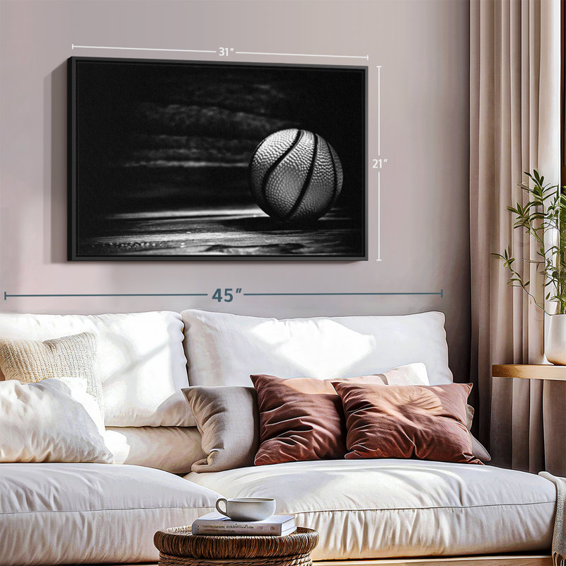 Impression sur toile Basketball, H 31 po x l 21 po