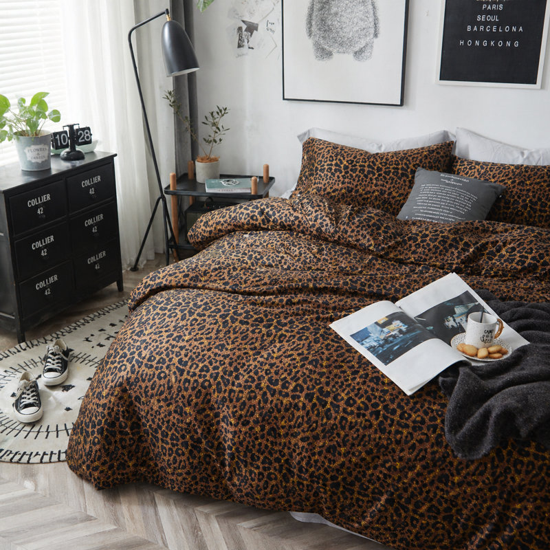 Microfiber Modern Style Comforter Set, Queen Duvet Cover + 2 Queen Pillowcases