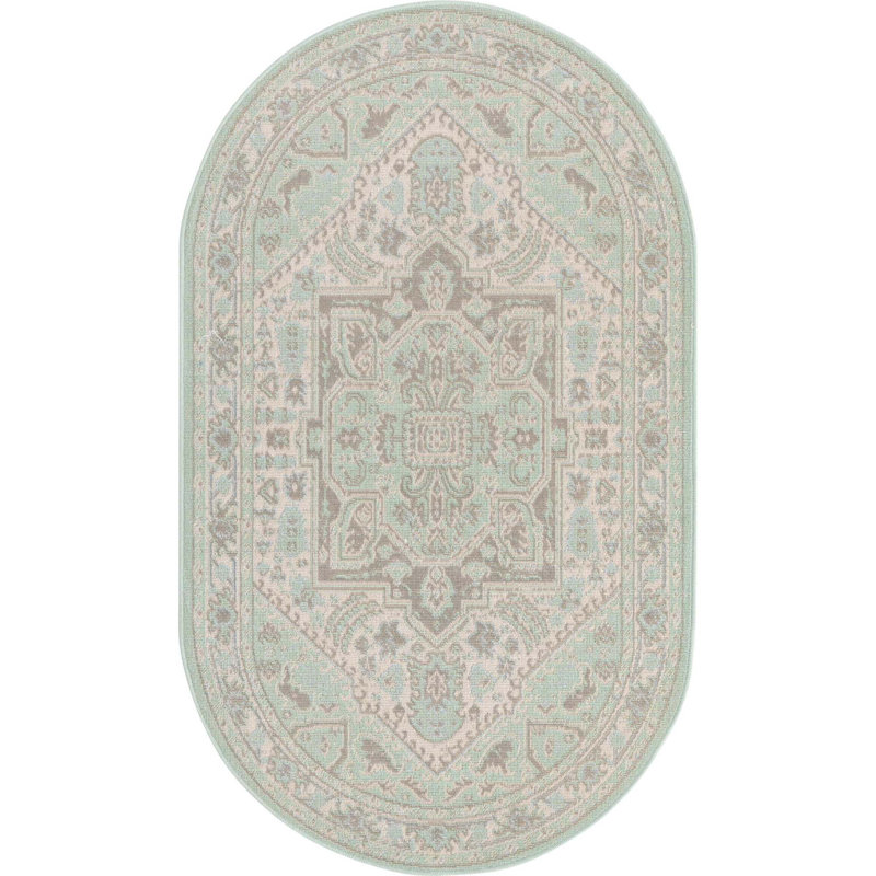 Shauntra Oriental Indoor Rug, Oval 3' x 5'3"