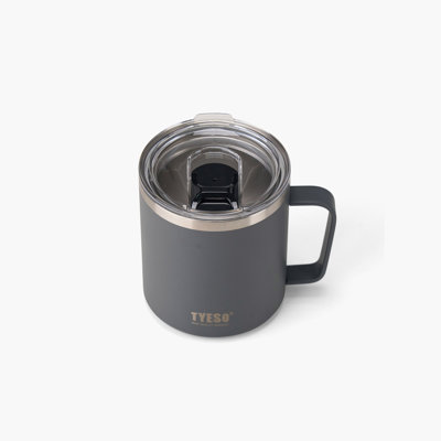 Grande tasse à café avec poignée et couvercle TYESO 10 #, 14 oz