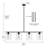 4-Light Iron Kitchen Pendant Light Adjustable Height
