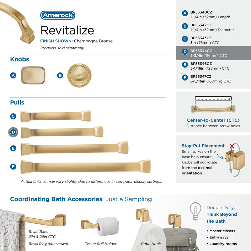 Revitalize Arch Pull, Champagne Bronze