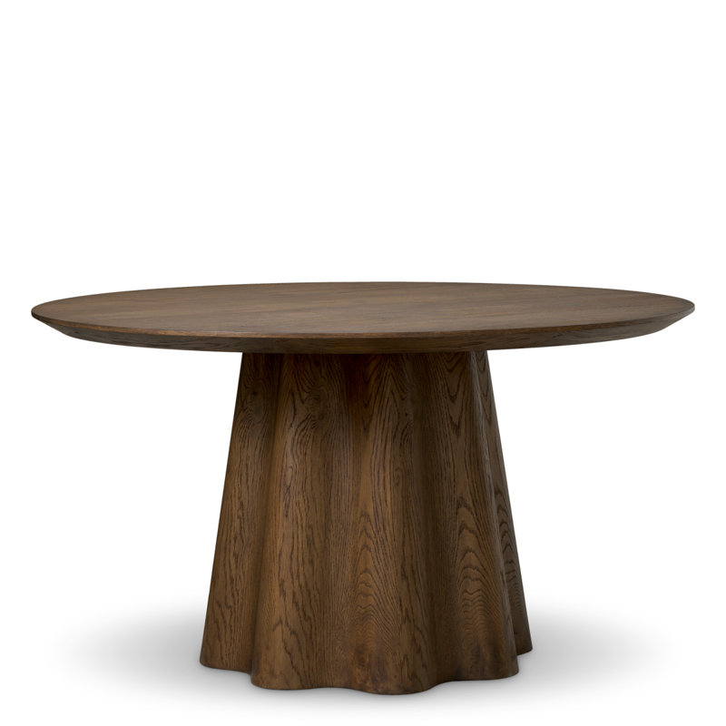 Dining Table, Dark Brown Oak