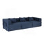 Canapé-lit convertible à plancher à compression avec structure fixe, modulaire désossé, sans assemblage, idéal pour les espaces polyvalents-866090260