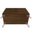 Commode 35 po Rockefeller en brun châtaignier (3 tiroirs)-120476952