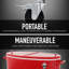 Permasteel 80-Quart Sporty Oval Patio Cooler Cart On Wheels-59111612