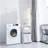 2-Tier Laundry Hamper Sorter With Hanging Bar, Rolling Laundry Baskets With Wheels Removable, Stackable Laundry Cart Organizer And Storage For Small Space, Dorm, Closet, Bathroom