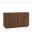 Brown Modern Fluted Buffet Cabinet with Adjustable Shelves, Accent Console Table-2105254576