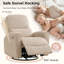 Fauteuil inclinable, oscillant et oscillant en velours côtelé de 32 po de largeur avec appui-tête réglable et soutien lombaire -865767473