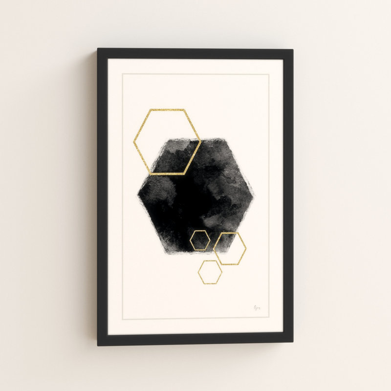 «Black Hole Hexagon» par Eyre Tarney, H 30 po x l 20 po x p 1,5 po