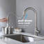 Robinet de cuisine tactile avec douchette extractible-133011862