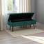 Banc de rangement en velours Quain H 15,76 po x l 42,2 po x P 15,42 po Quain-1142481387