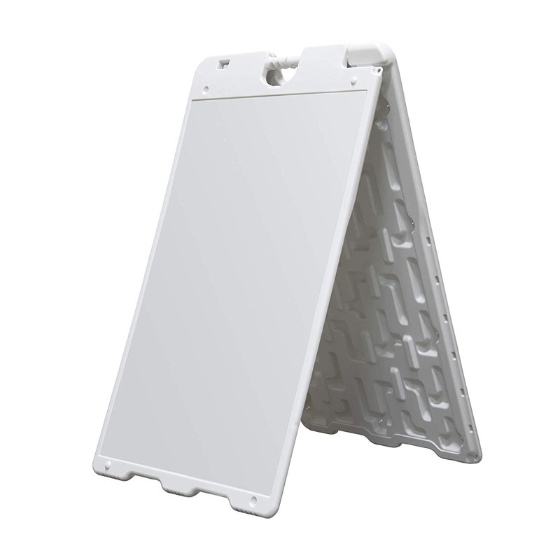 A-Frame Sandwich Signboard, White, 33.6" H x 17.7" W x 3" D