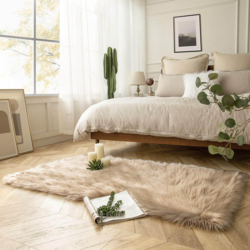 Indeigh Machine Woven Area Rug, Rectangle 3' x 5', Beige