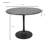 Elegant Brown 40-Inch Round Dining Table with Compact Pedestal Base-66964539