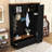 5-in-1 Hall Tree with Drawers, Hooks, Cabinets and Bench-129945976